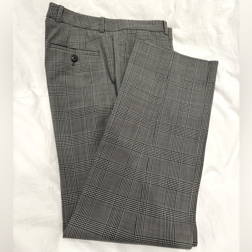 J crew glen plaid wool pant